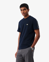 T-shirt coton &eacute;pais bande sigl&eacute;e