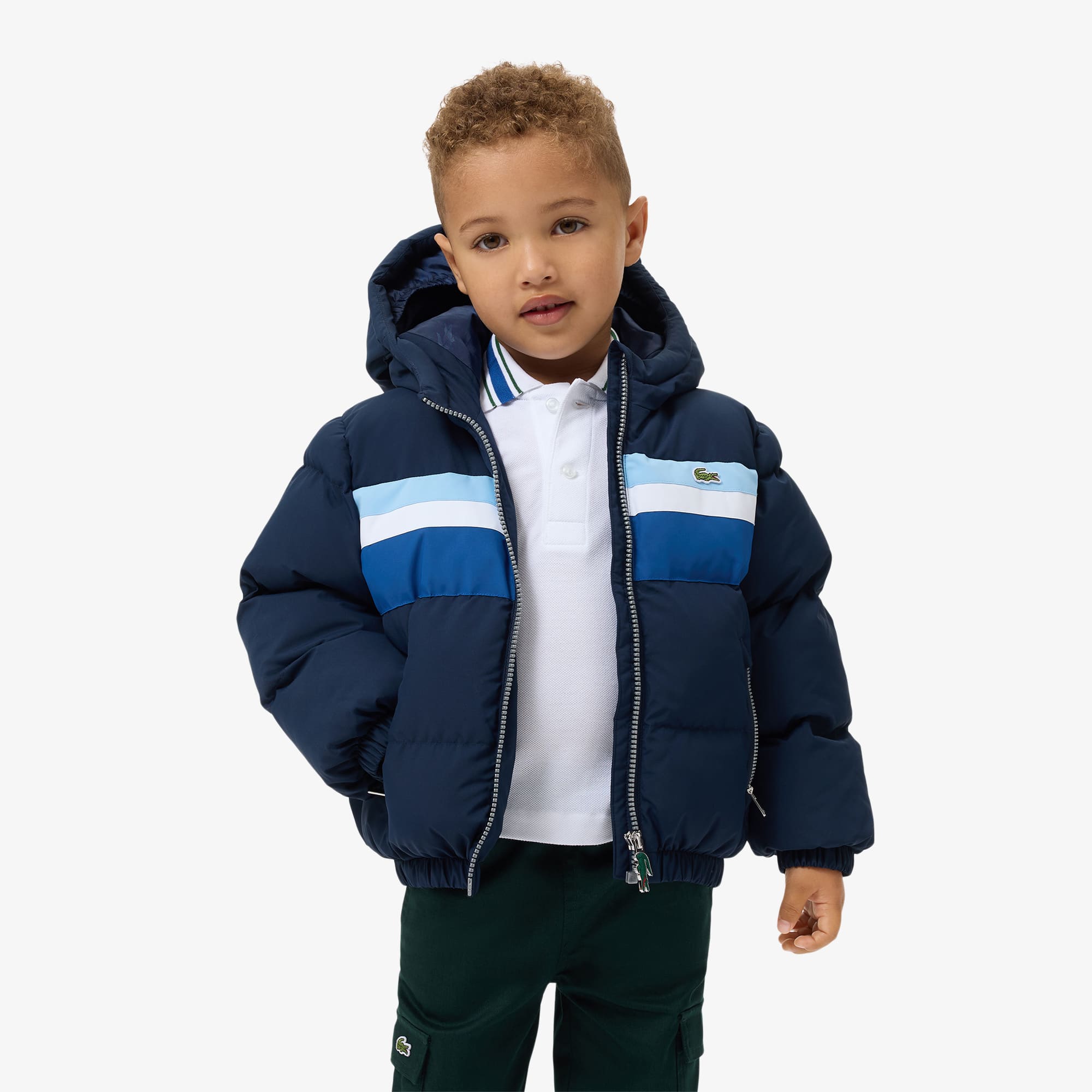 Doudoune à capuche color-block Manteaux Blousons garçon (2-7