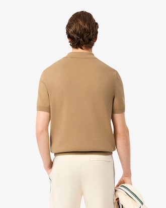 Pull col polo rayé fabriqué en France