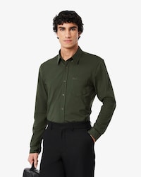 Chemise regular fit jersey de coton
