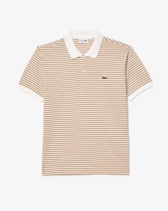 Polo L.12.12 classic fit en Petit Piqué rayé