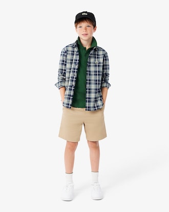 Chemise &agrave; carreaux coton Oxford