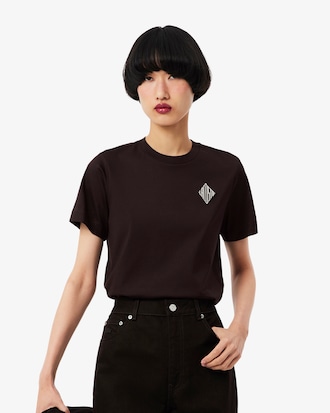 T-shirt badge coton