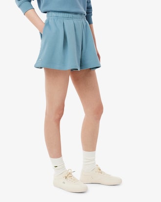Short molleton à plis