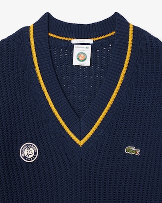 Pull col V Édition Roland-Garros