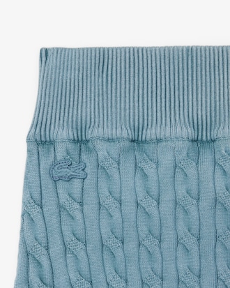 Short court maille torsadée effet délavé