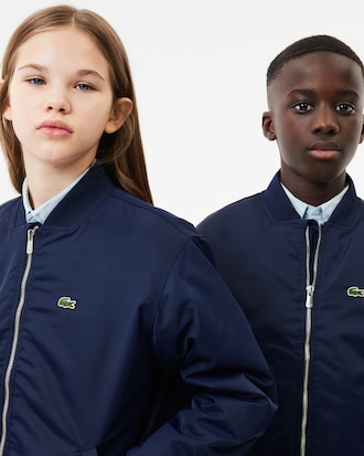 Blouson teddy nylon color-block