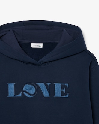 Sweatshirt &agrave; capuche molleton avec patch