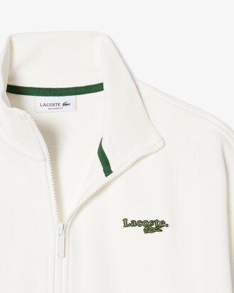 Sweatshirt zipp&eacute; relaxed fit badge