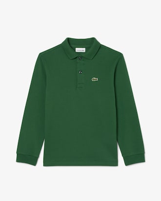 Polo manches longues en Petit Piqu&eacute;