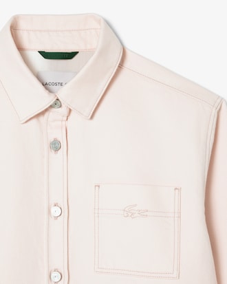 Veste surchemise denim oversize