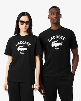 T-shirt coton imprim&eacute; signature