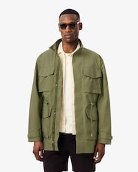 Veste mi-longue d&eacute;perlante coupe-vent