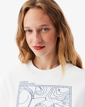 T-shirt oversize jersey épais brodé