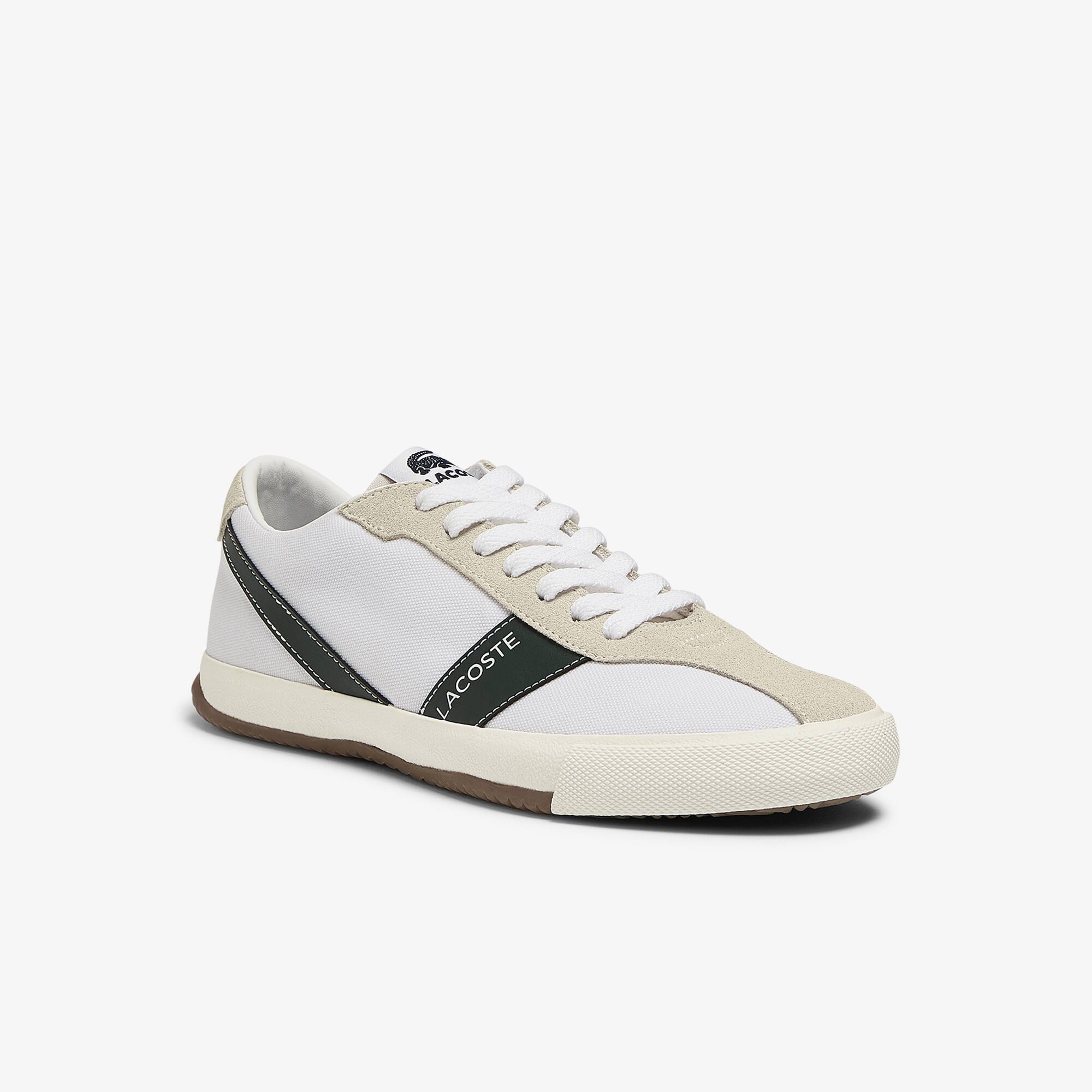 Lacoste Sneakers Ball Net femme en toile et daim Taille 39 Blanc/vert Foncé