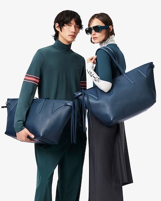 Sac cabas cuir grain&eacute; D&eacute;fil&eacute;