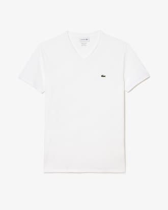T-shirt coton Pima léger col V