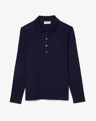 Polo L.12.D slim fit en mini Piqué stretch