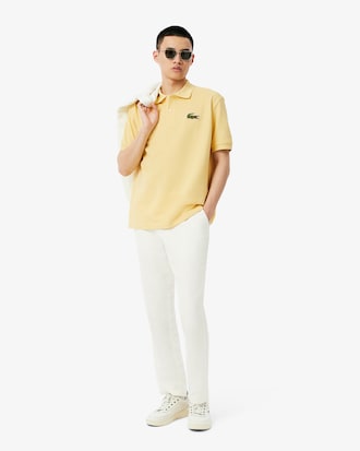 Polo L.12.12 loose fit en Piqué avec badge