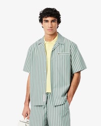 Chemise relaxed fit manches courtes rayées