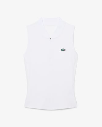 Polo Tennis sans manches stretch bi-mati&egrave;re