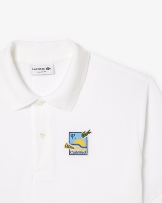 Polo L.12.12 Lacoste x Club Med avec badge