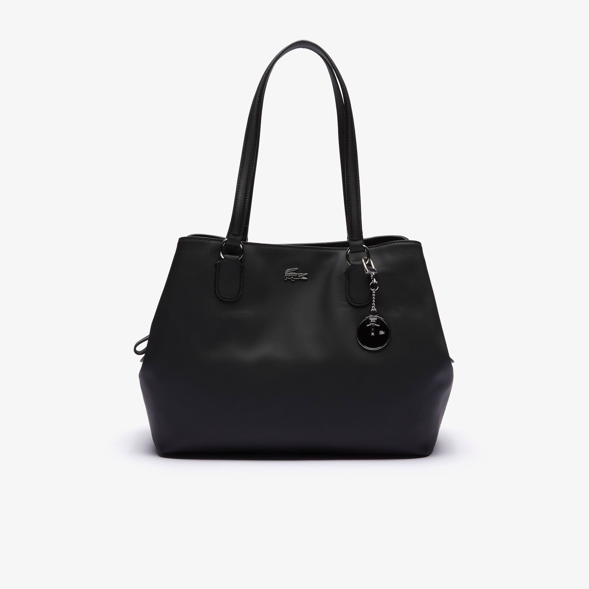 Lacoste Sac à main Daily Classic porté épaule en toile piquée Taille Taille unique Noir