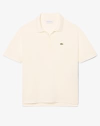 Polo relaxed fit Piqu&eacute; fluide