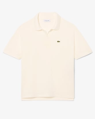 Polo relaxed fit Piqu&eacute; fluide