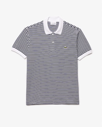 Polo L.12.12 classic fit en Petit Piqué rayé