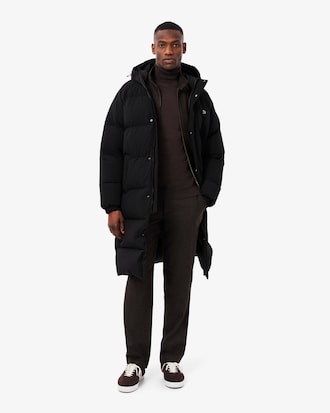 black lacoste doudoune longue