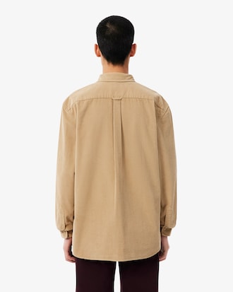 Chemise velours c&ocirc;tel&eacute; regular fit