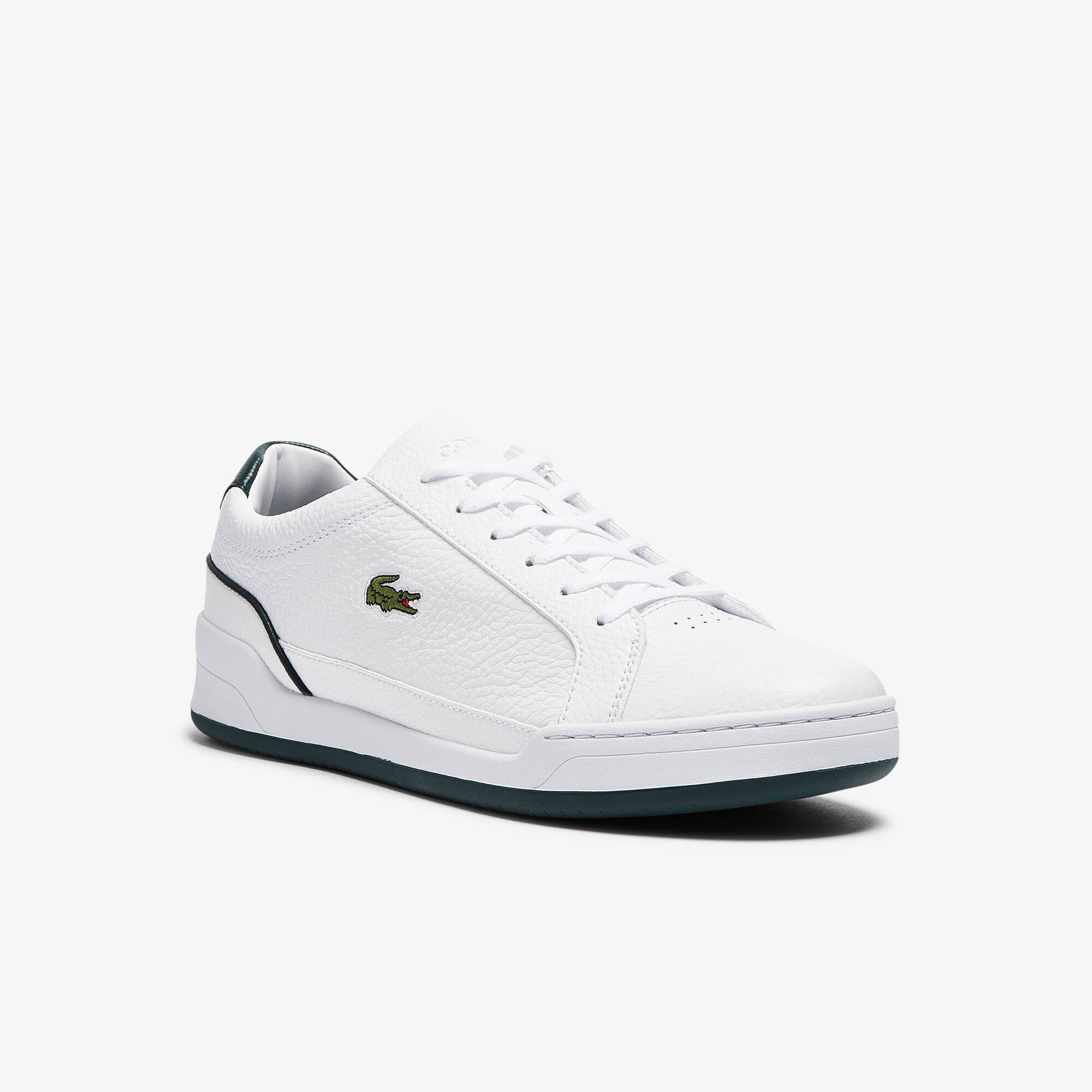 Lacoste Sneakers Challenge homme en cuir Taille 47 Blanc/vert Foncé