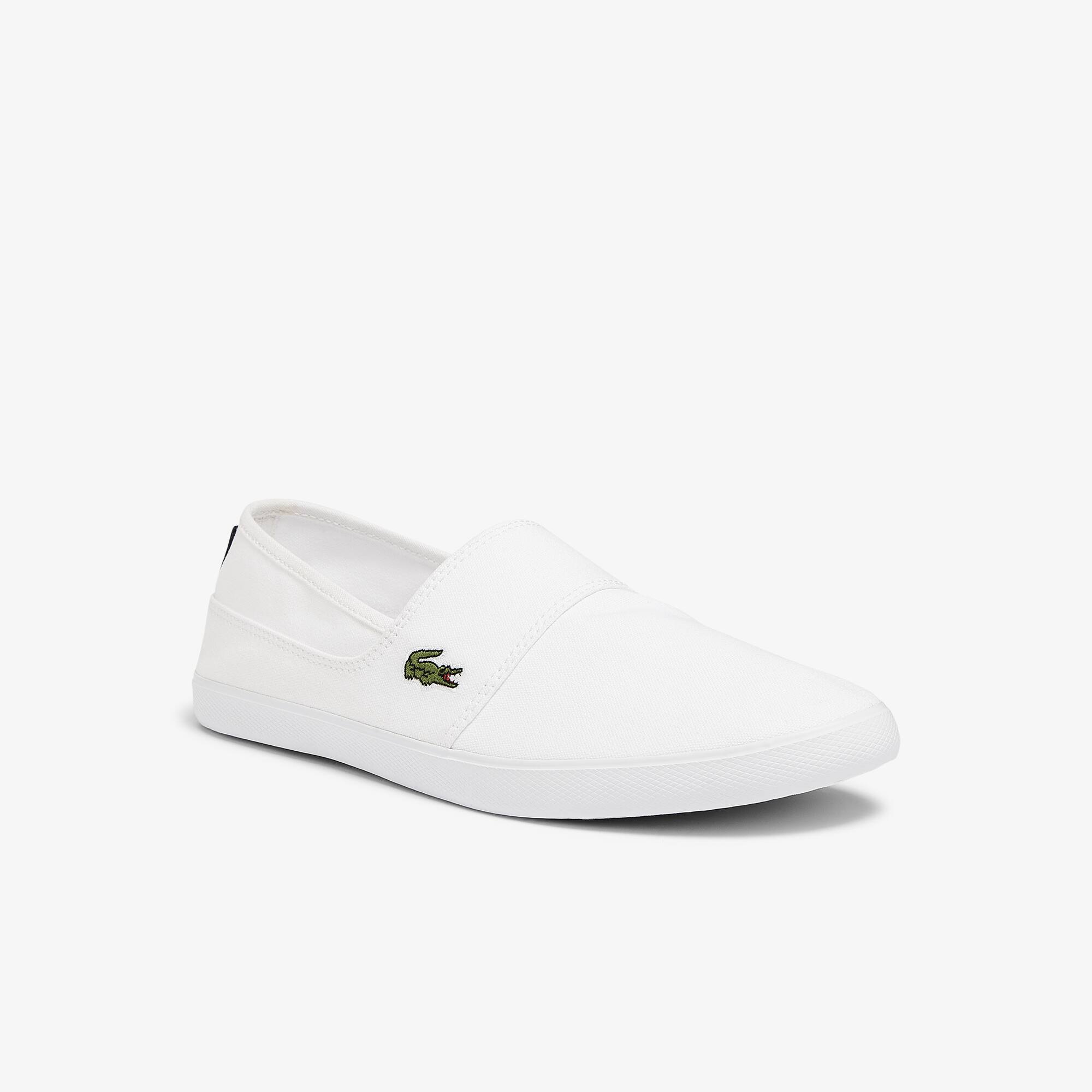 Lacoste Sneakers à enfiler Marice homme en toile Taille 46.5 Blanc
