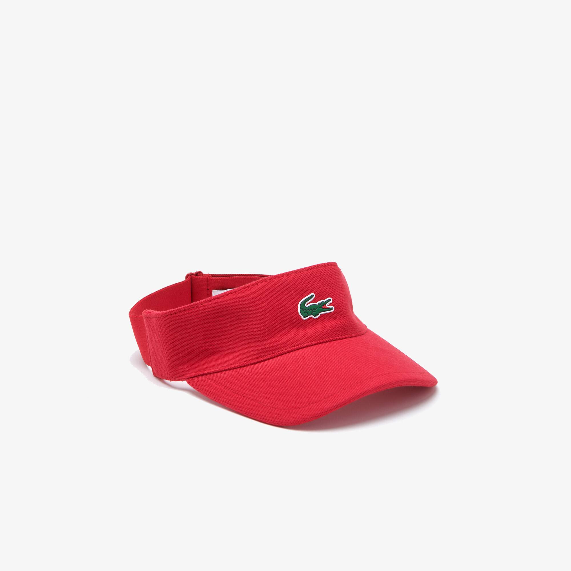 Visière Lacoste SPORT en piqué et molleton unis Taille Taille unique Rouge