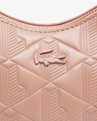 Sac lune Maheki en cuir emboss&eacute;