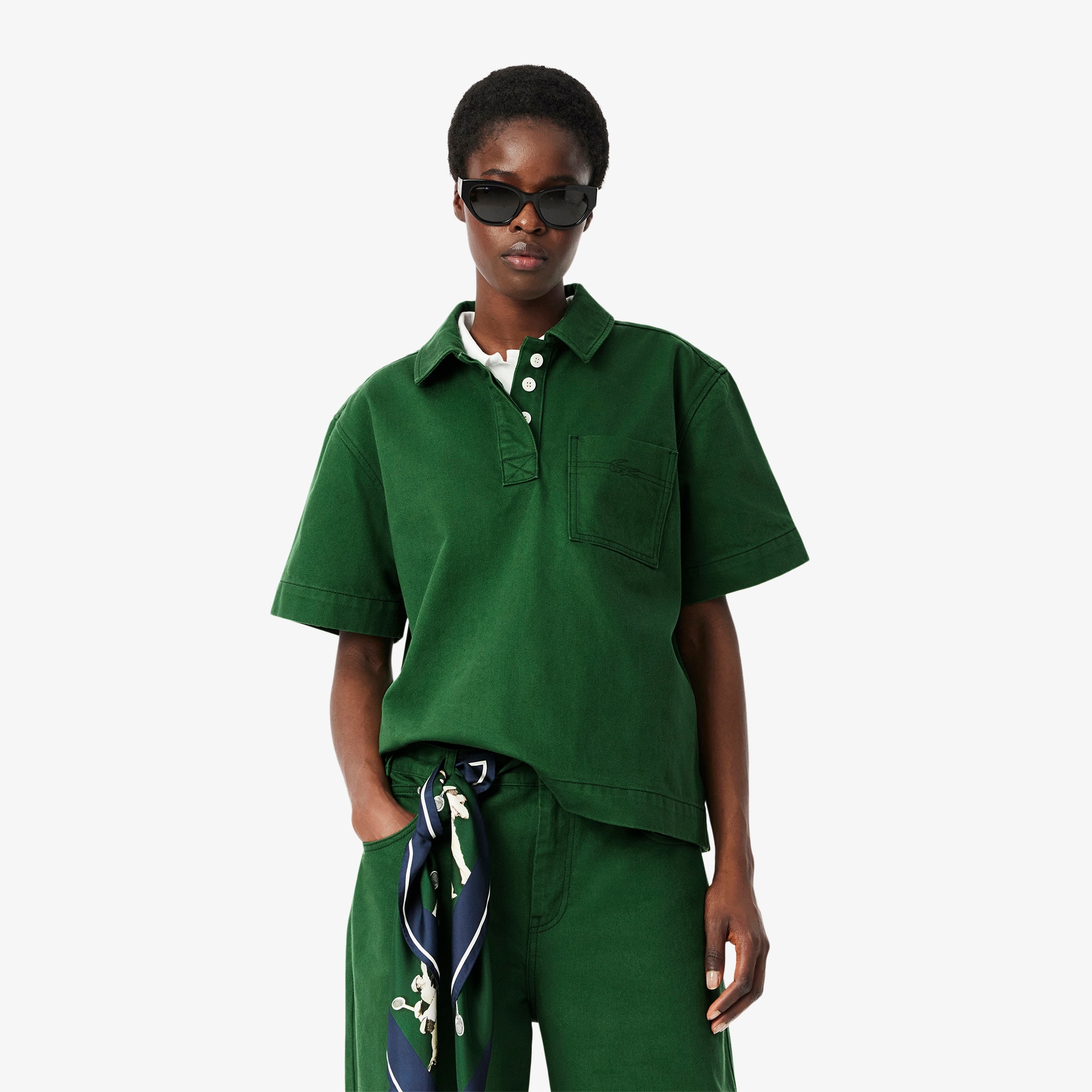 Polo oversize en denim