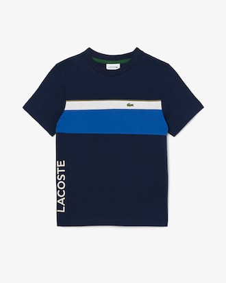 T-shirt coton color-block