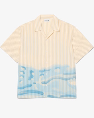 Chemise relaxed fit ray&eacute;e crocodile