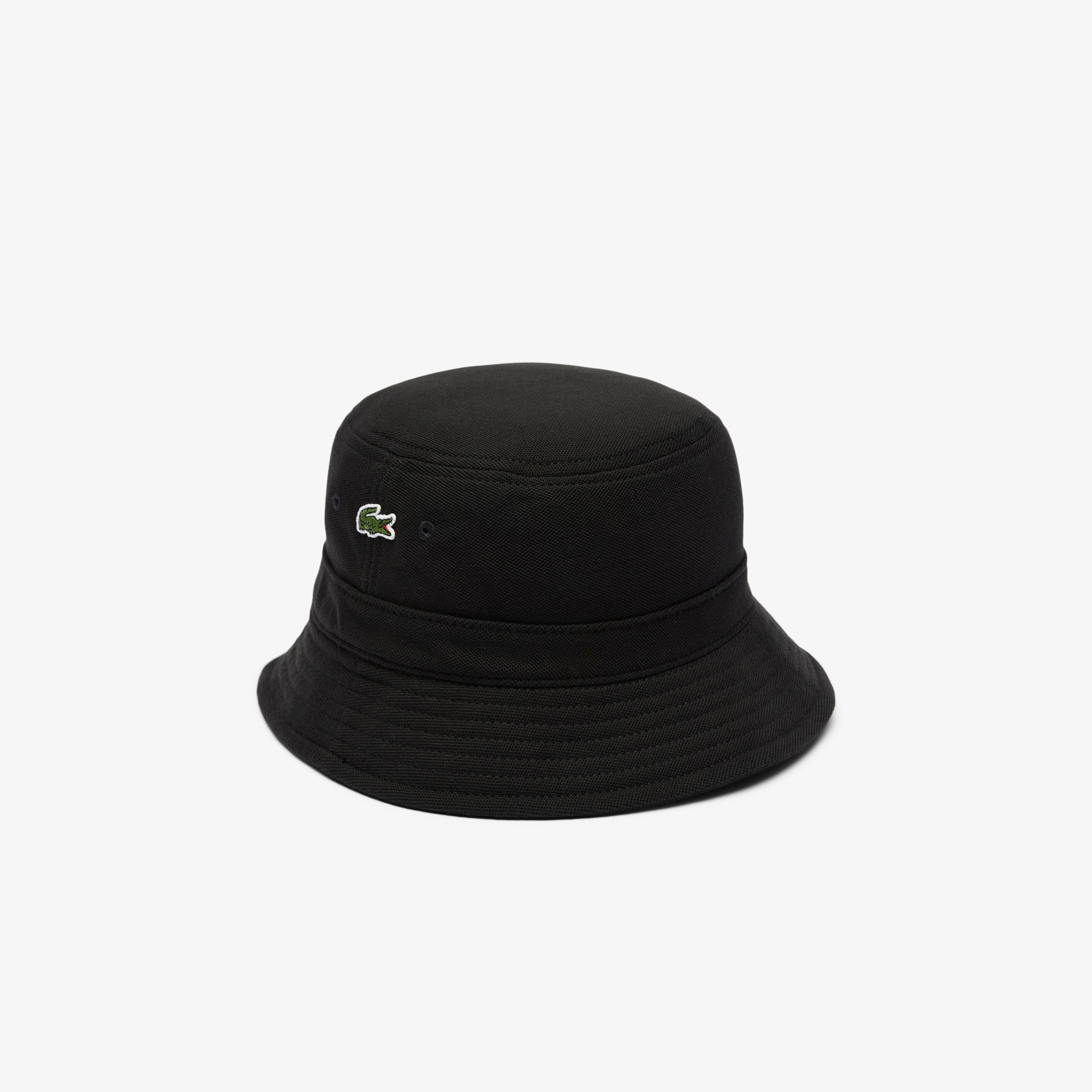 Lacoste Bob en piqué de coton biologique uni Taille L Noir