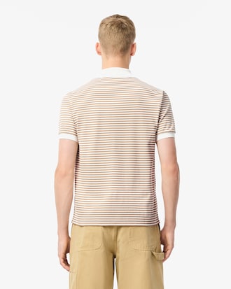 Polo L.12.12 classic fit en Petit Piqué rayé