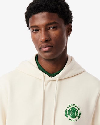 Sweatshirt à capuche imprimé tennis