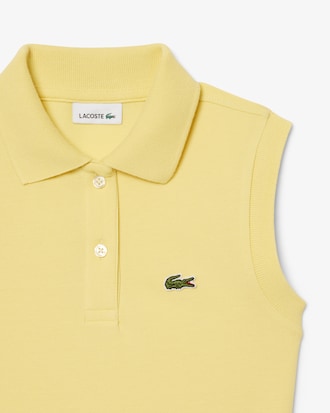 Robe sans manches en Piqu&eacute; stretch