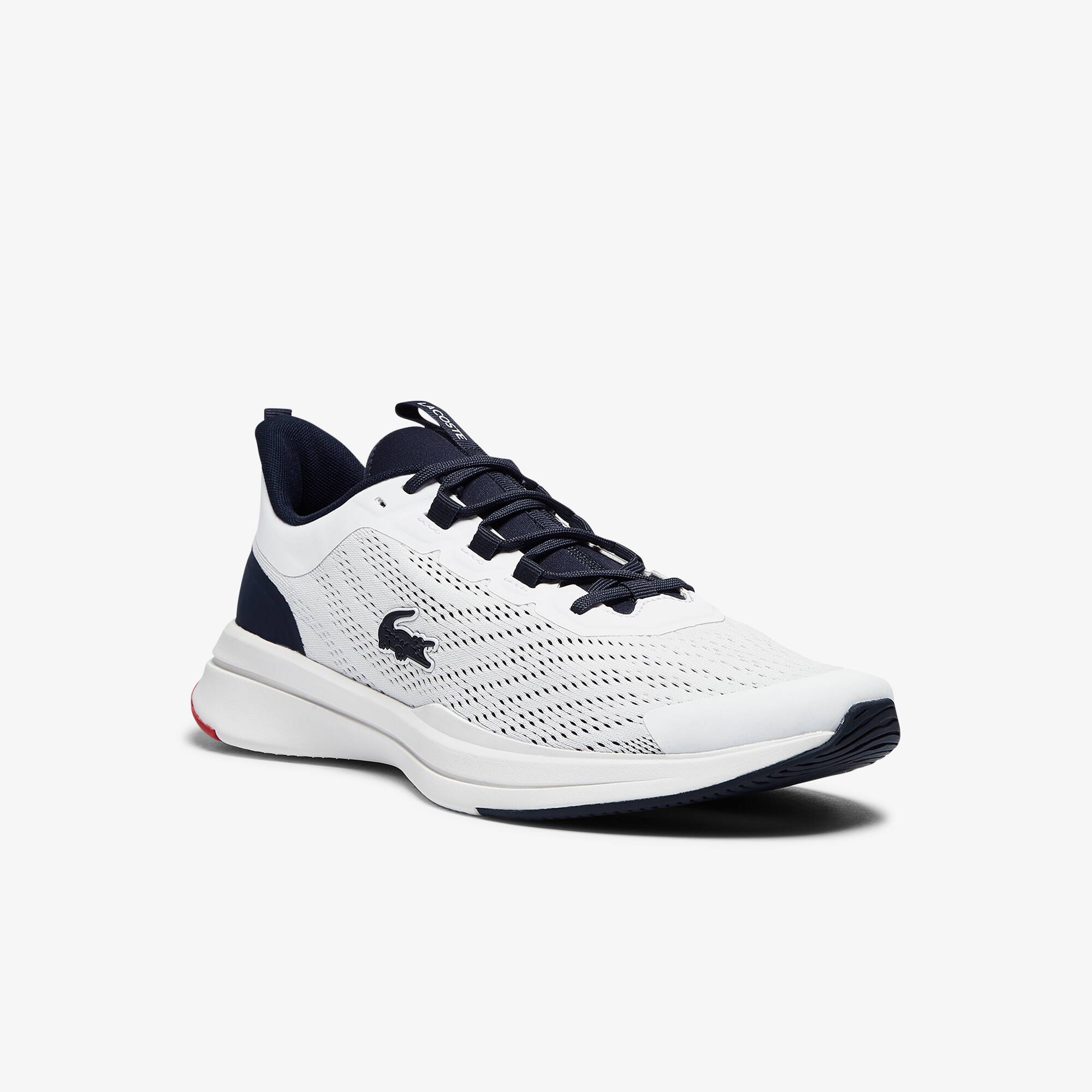 Lacoste Sneakers Run Spin homme en tissu Taille 44.5 Blanc/marine