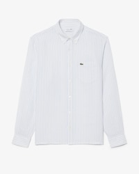 Chemise regular fit en lin ray&eacute;e