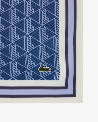 Foulard imprim&eacute; monogramme