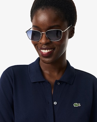 Robe col polo Petit Piqu&eacute; ceintur&eacute;e