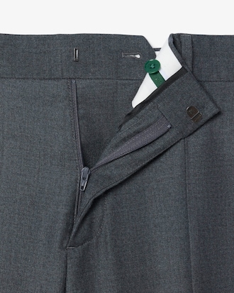Pantalon de costume laine feutr&eacute;e regular fit