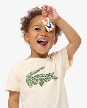 T-shirt coton imprim&eacute; crocodile