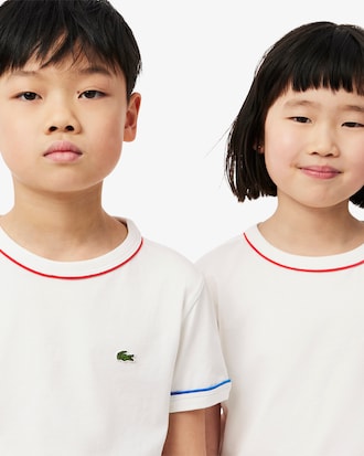 T-shirt coton détails contrastés